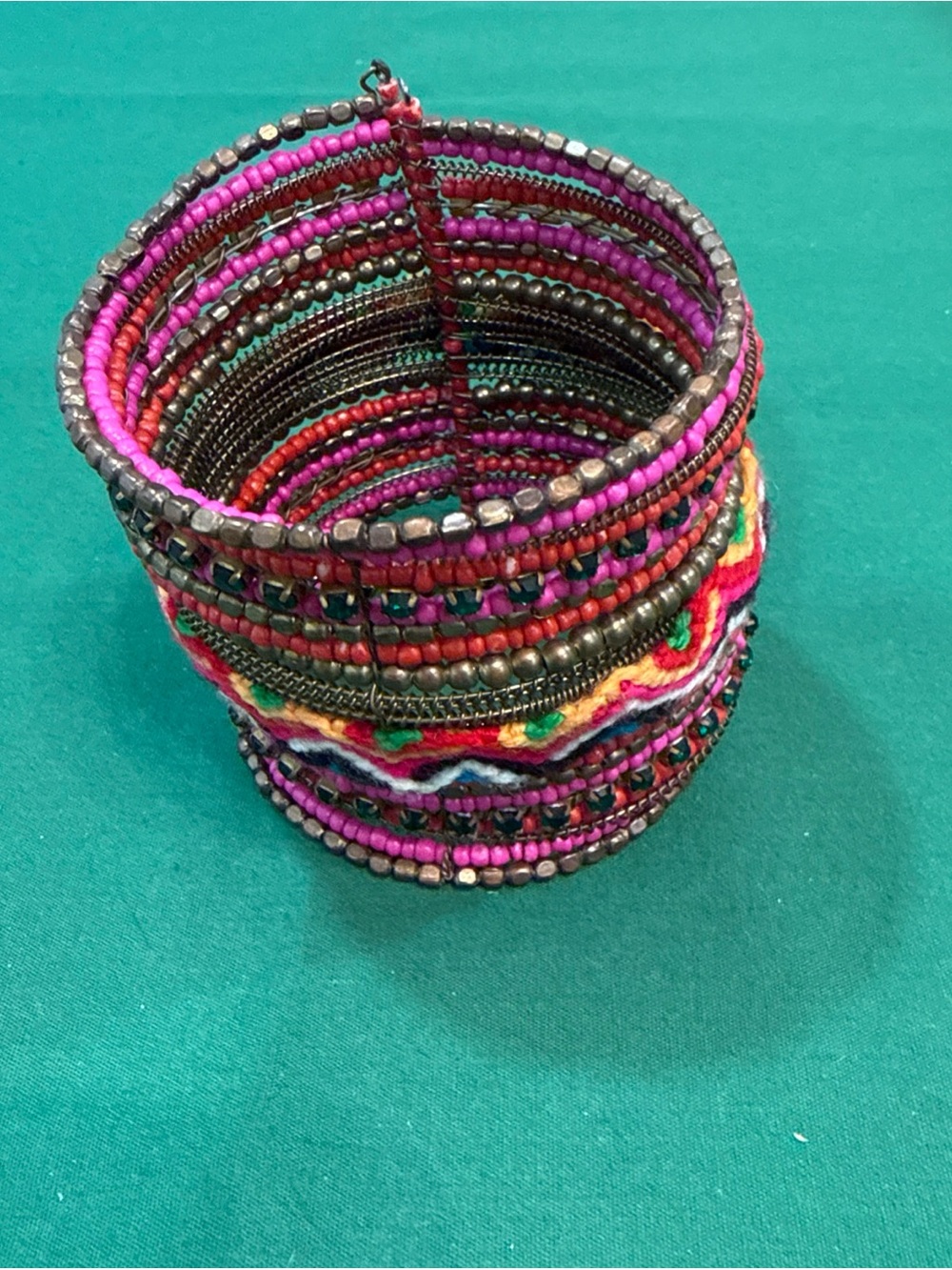 Boho Multicolor Beaded Wrap Bracelet - 35E